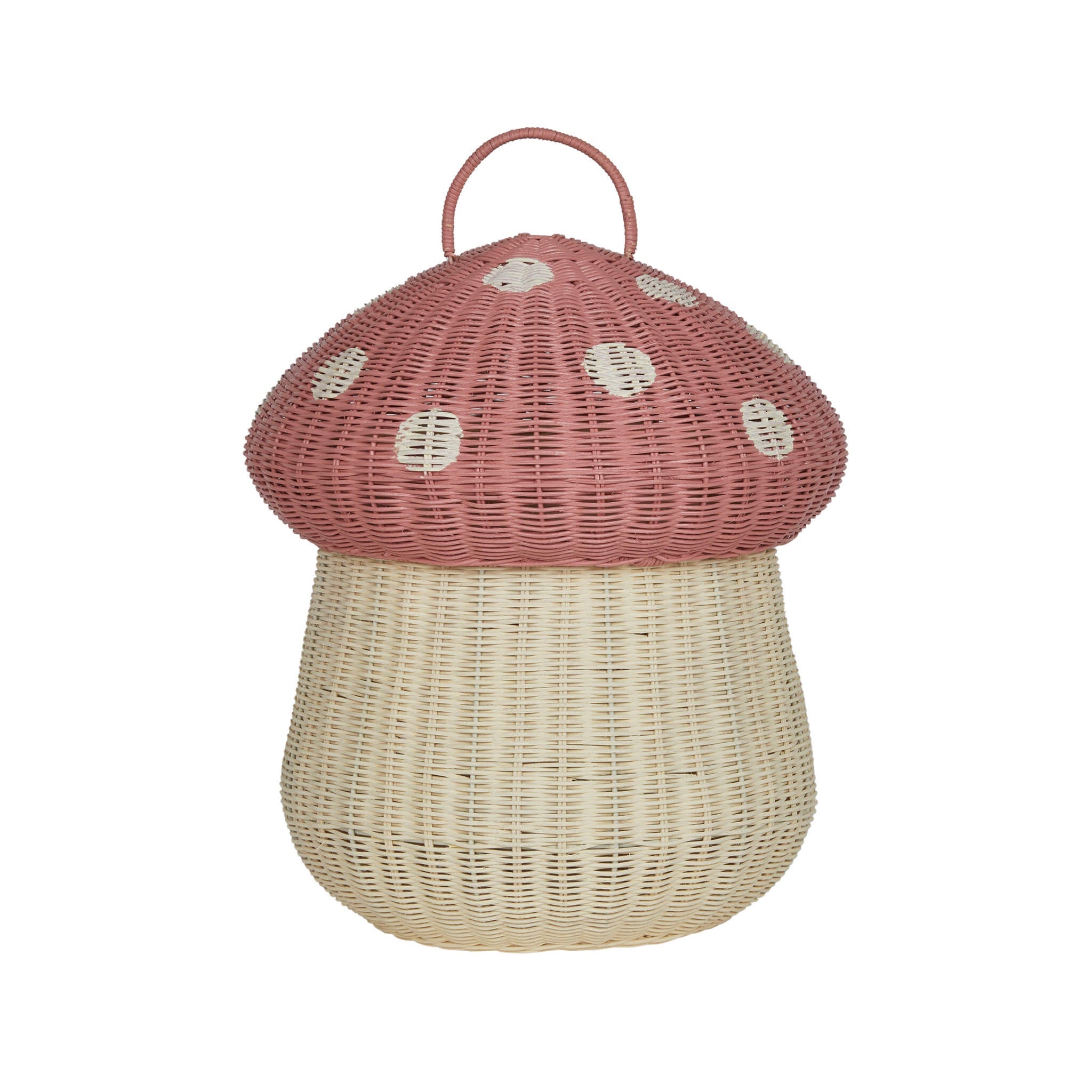Olli Ella Mushroom Storage Basket - Musk