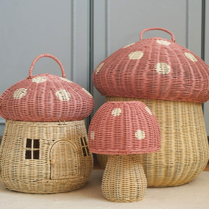 PRESALE Olli Ella Mushroom Storage Basket - Musk