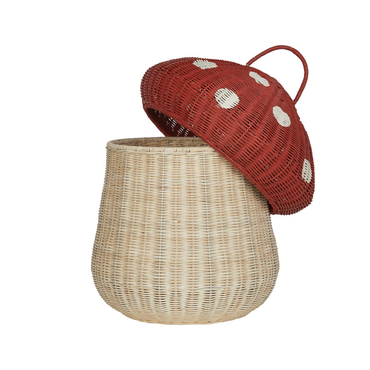 PRESALE Olli Ella Mushroom Storage Basket - Red