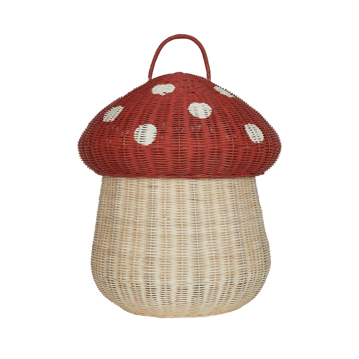 PRESALE Olli Ella Mushroom Storage Basket - Red