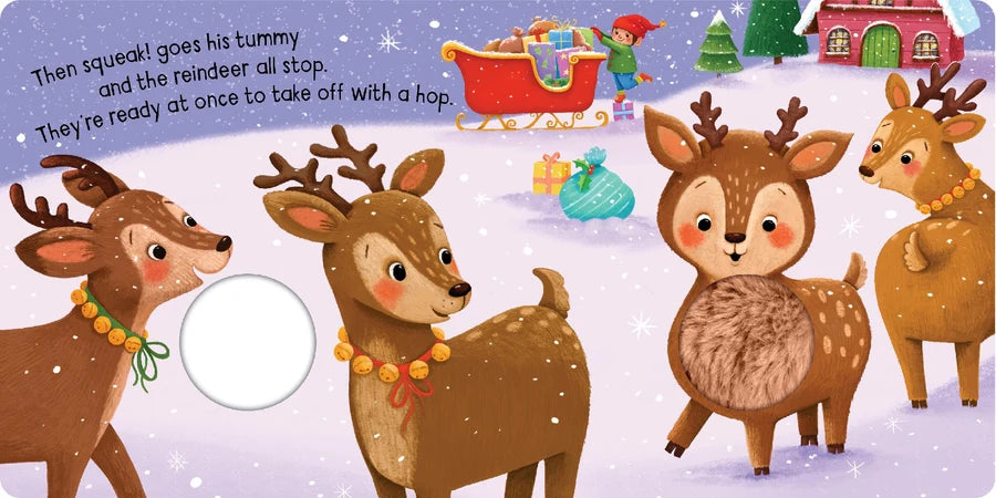 Squeaky Plush Board Book - Squeaky Little Reindeer