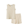 Singlet Pyjama Set Pointelle - Dandelion Print