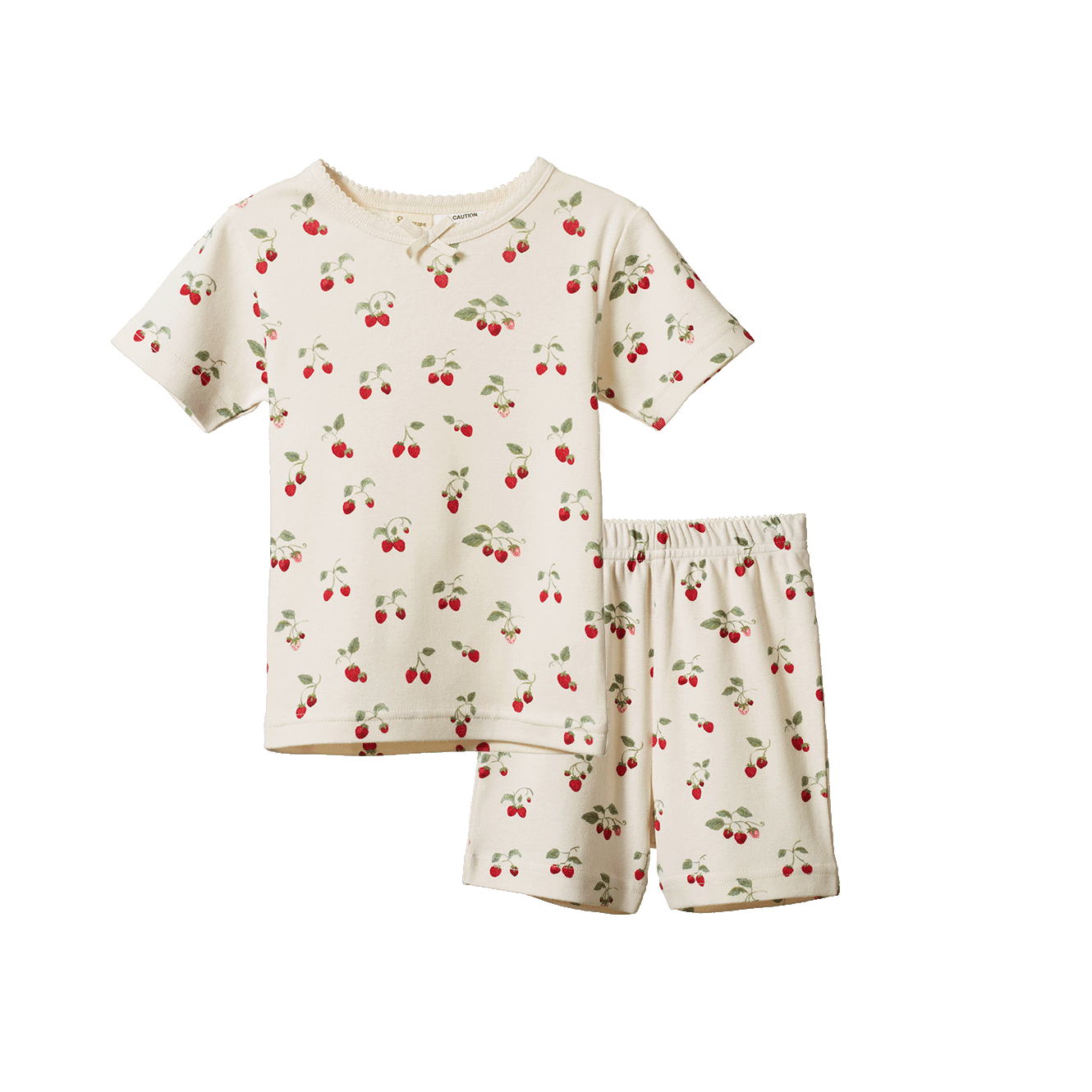 Nature Baby Shortie Pyjama Set - Strawberry Blush