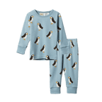 Long Sleeve Pyjamas - Puffin Print