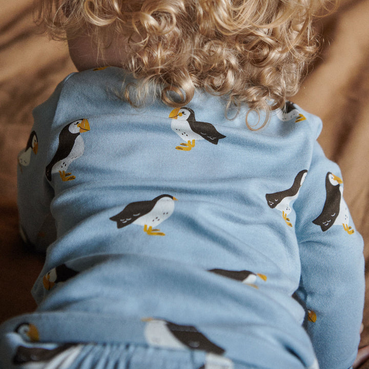Nature Baby Long Sleeve Pyjamas - Puffin Print