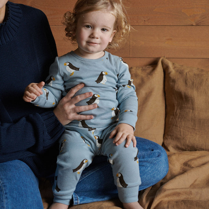 Nature Baby Long Sleeve Pyjamas - Puffin Print