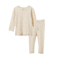 Longsleeve Pyjama Set Pointelle - Dandelion Print