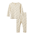 Long Sleeve Pyjama Set Pointelle - Winter Berry Print