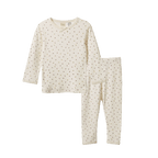 Long Sleeve Pyjama Set Pointelle -  Aster Floral Print