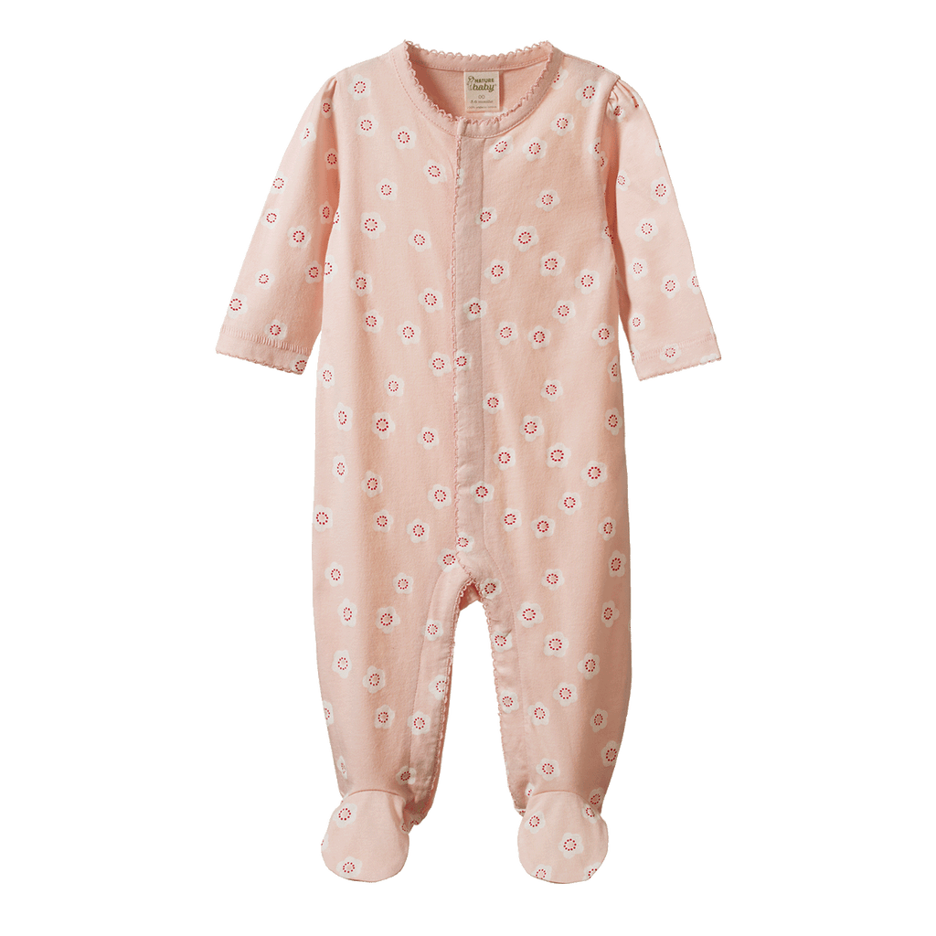 Lucy Suit - Flora Stamp Rose Dust Print