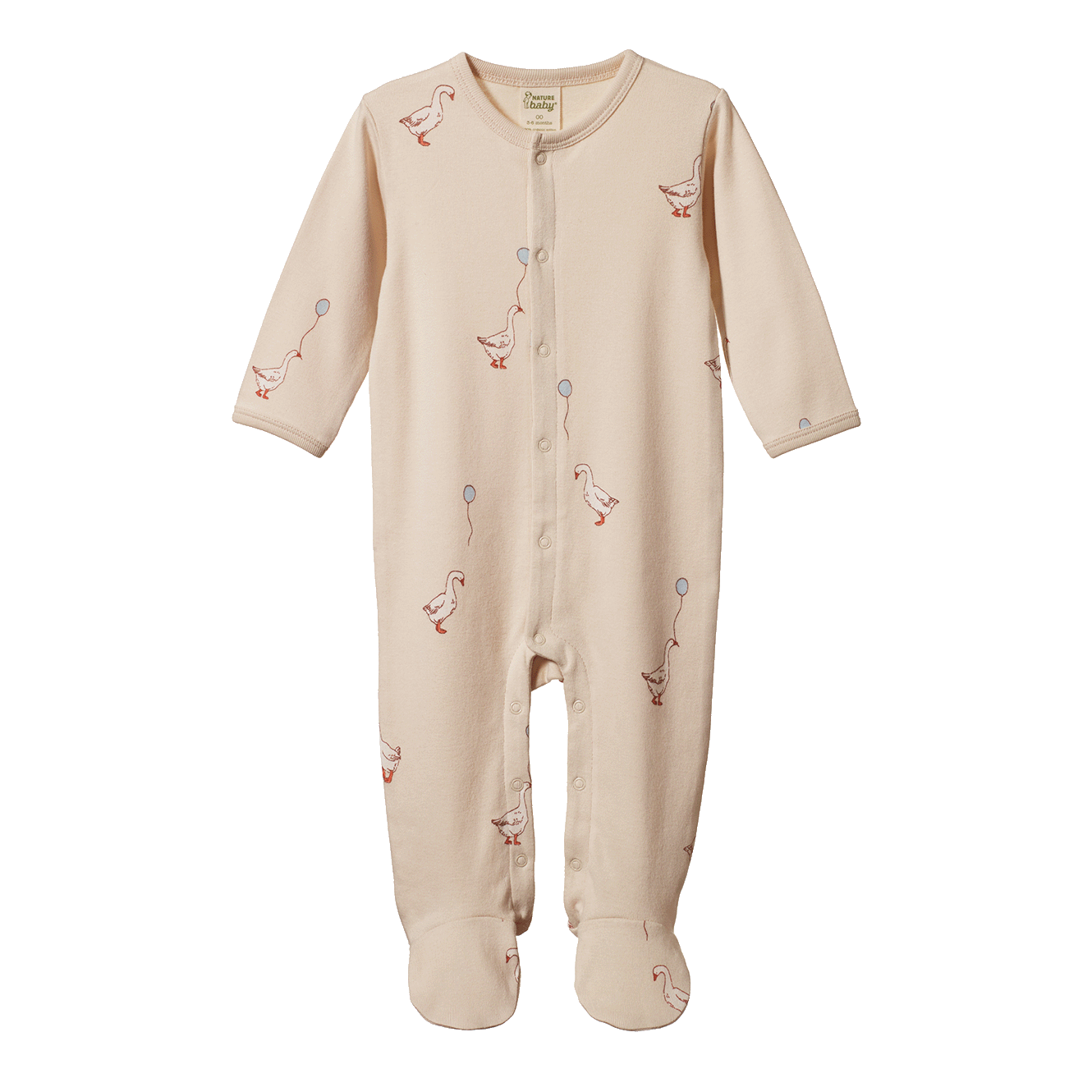 Nature Baby Stretch & Grow - Goose Lullaby Print
