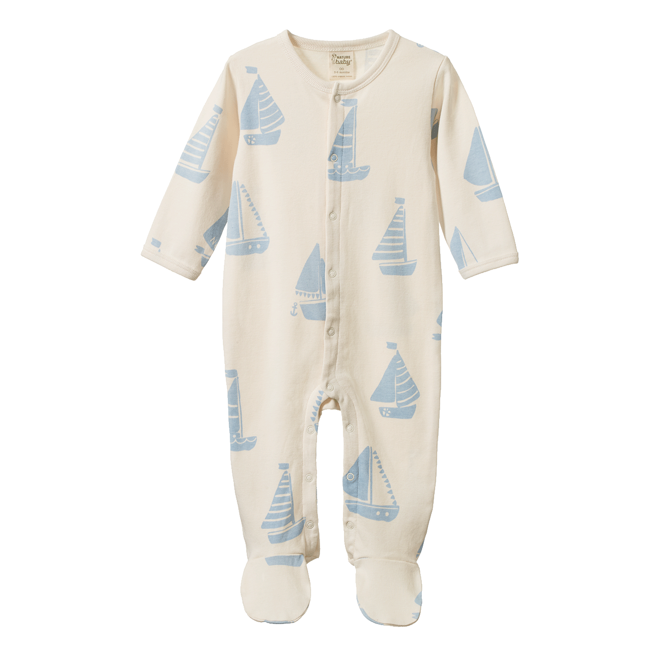 Nature Baby Stretch & Grow - Regatta Blue Print