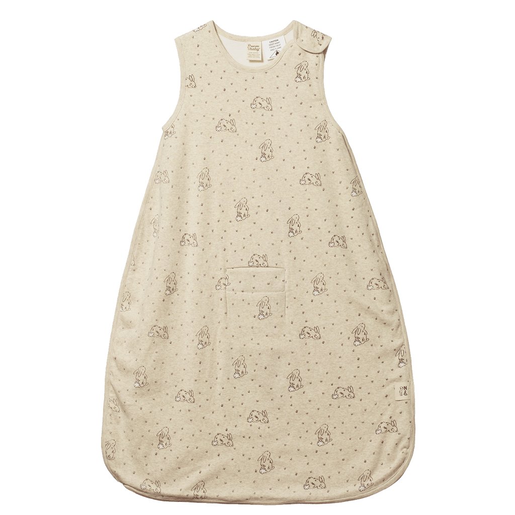 Organic Cotton & Merino Sleeping Bag - Bramble Burrow Sleep Print