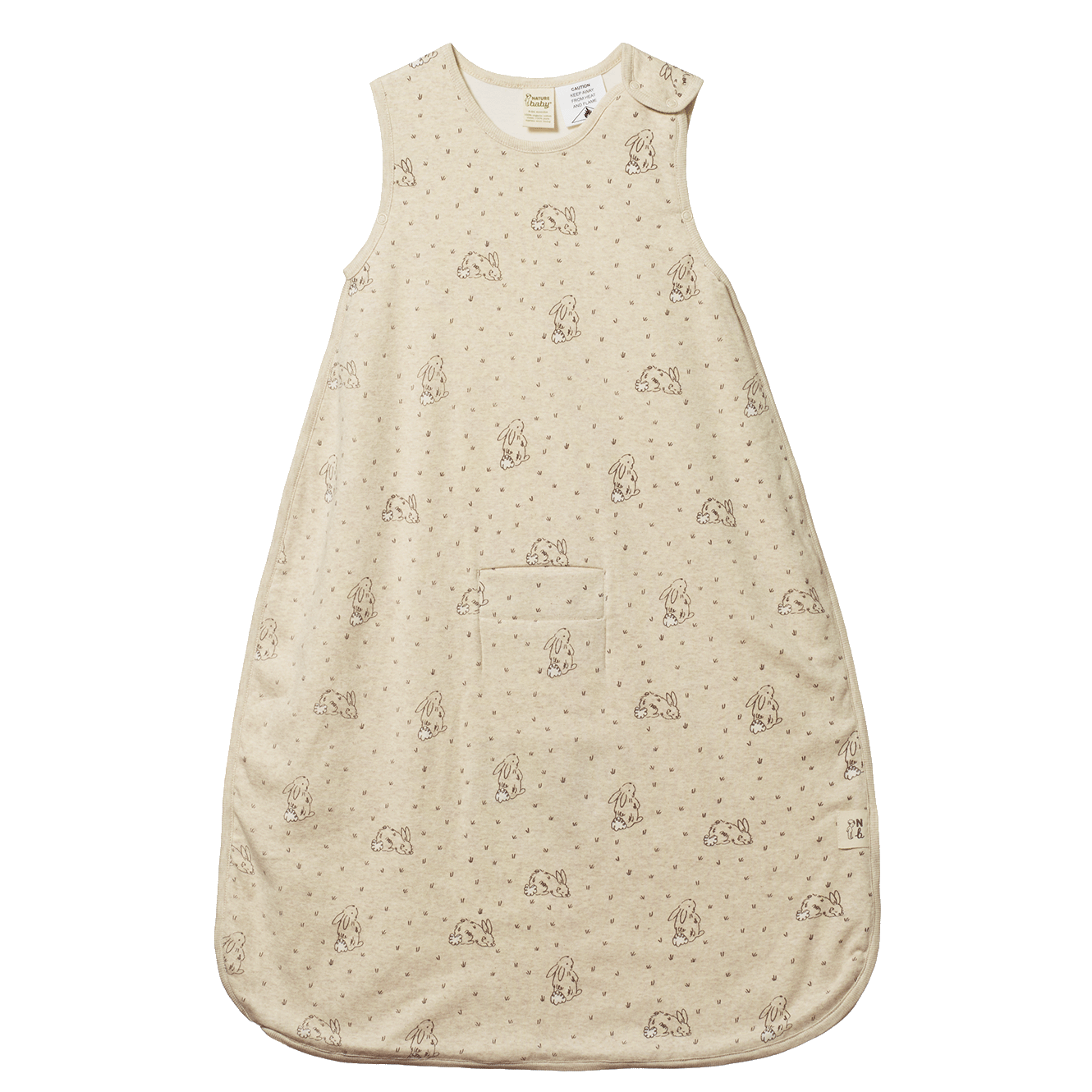 Organic Cotton & Merino Sleeping Bag - Bramble Burrow Sleep Print