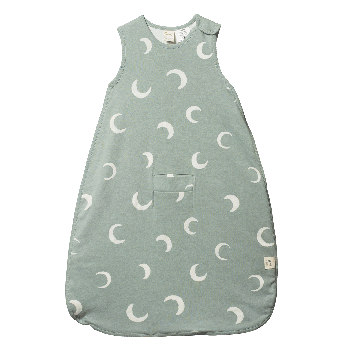 Organic Cotton & Merino Sleeping Bag - Crescent Print