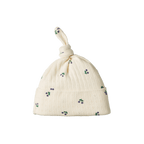 Knotted Beanie Pointelle - Winter Berry Print
