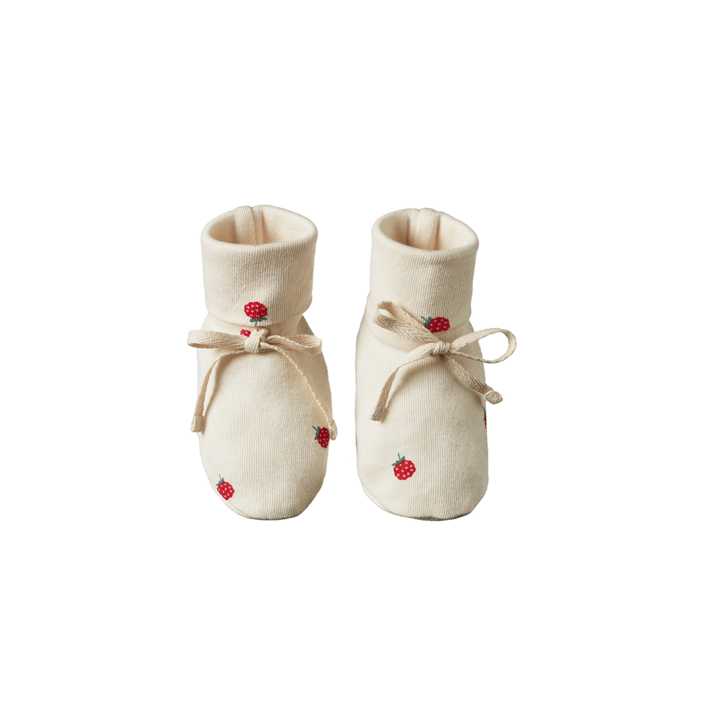 Booties -  Raspberry Print