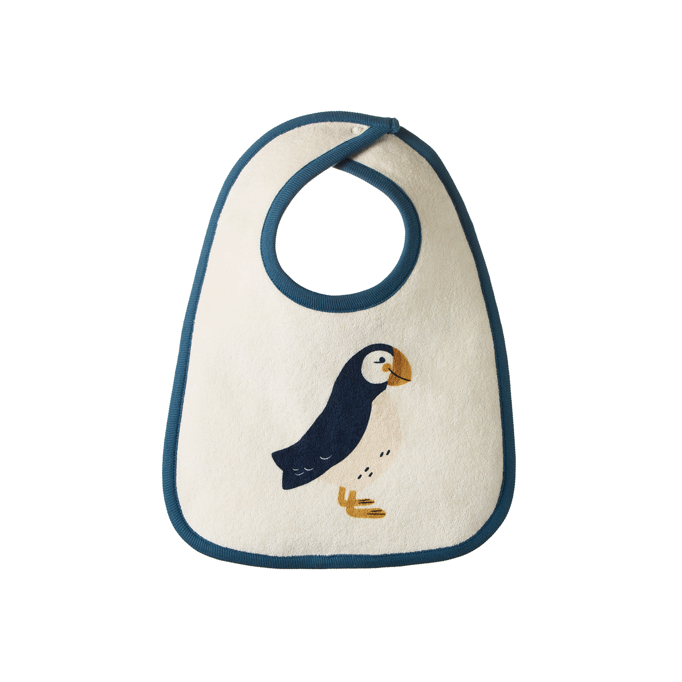 Nature Baby Reversible Bib - Puffin Print
