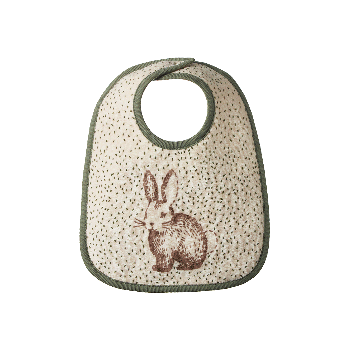 Nature Baby Reversible Bib - Rabbitty Print