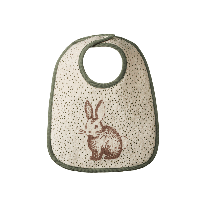 Nature Baby Reversible Bib - Rabbitty Print