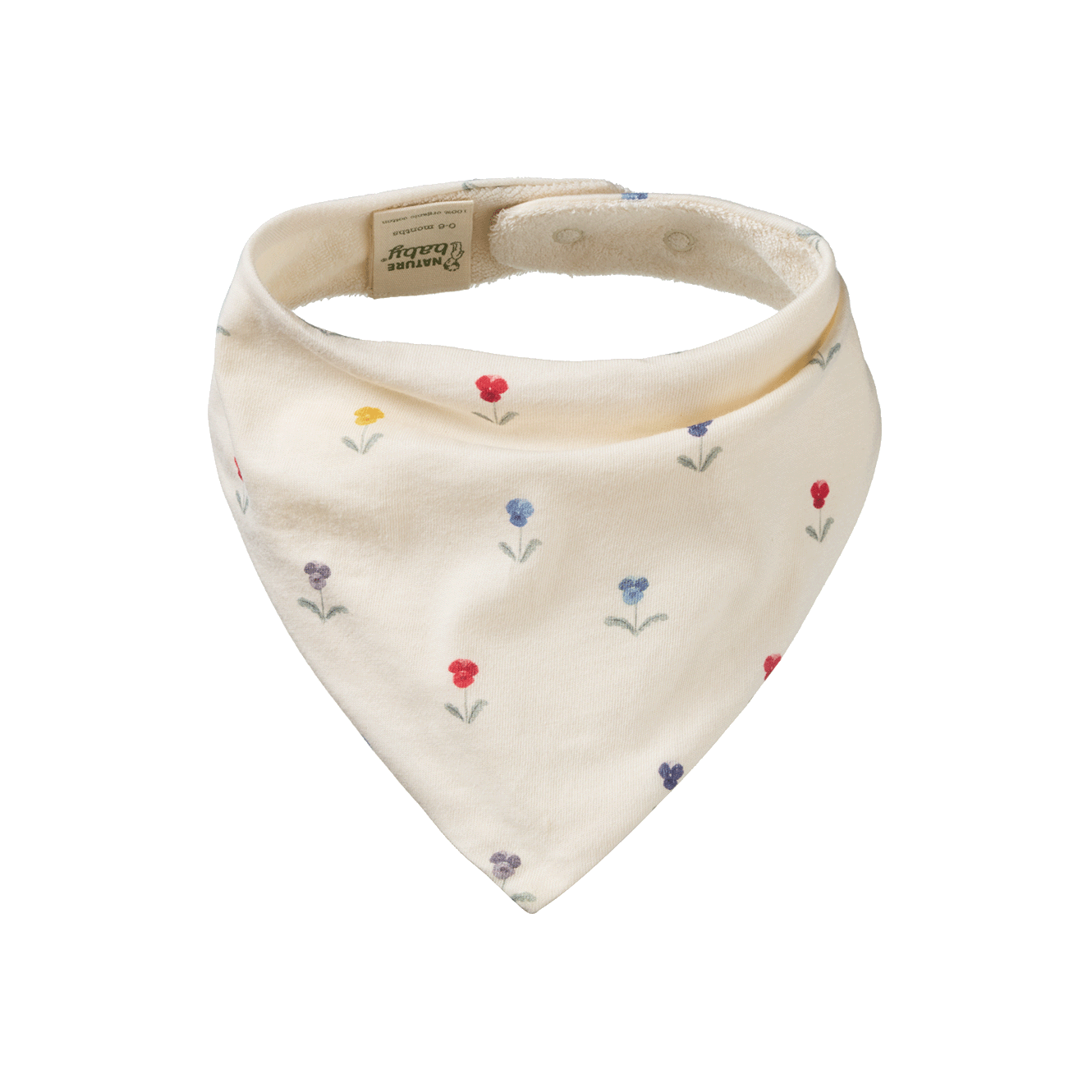 Nature Baby Triangle Bib - Delphine Print