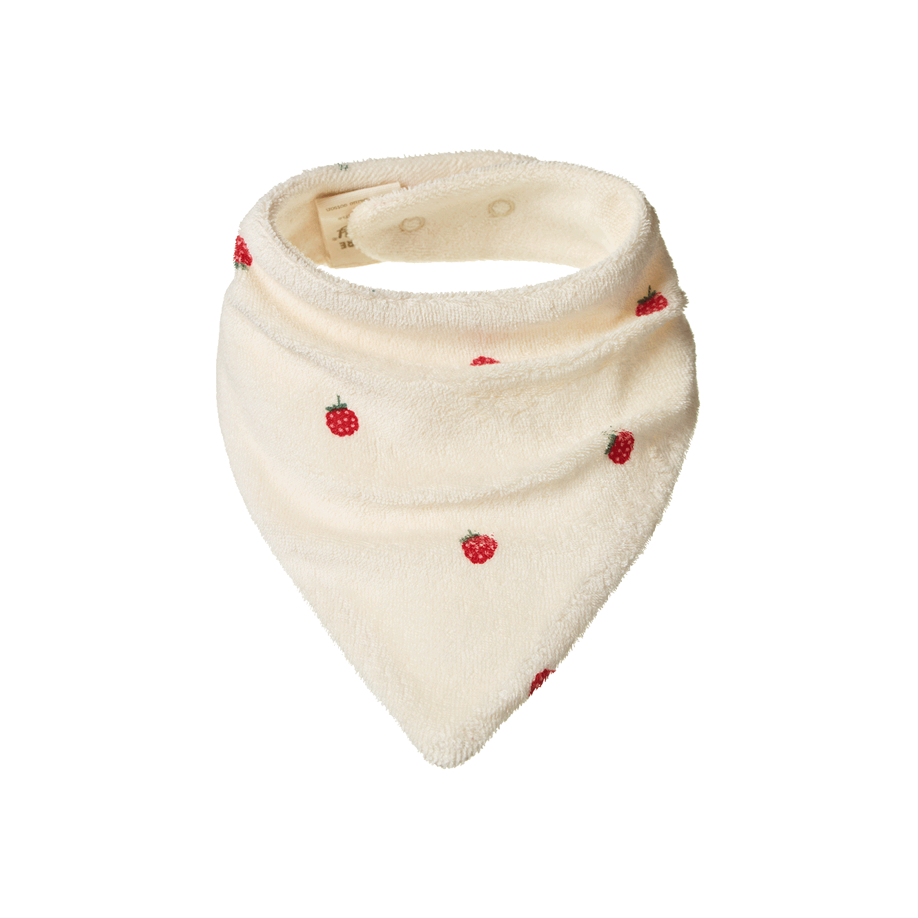 Triangle Bib Terry - Raspberry Print