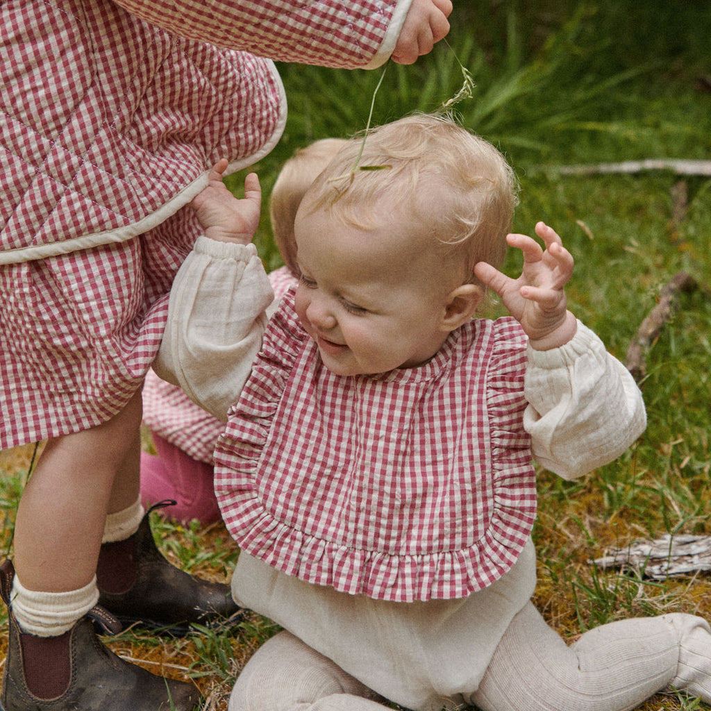 Hetty Ruffle Bib - Jam Check