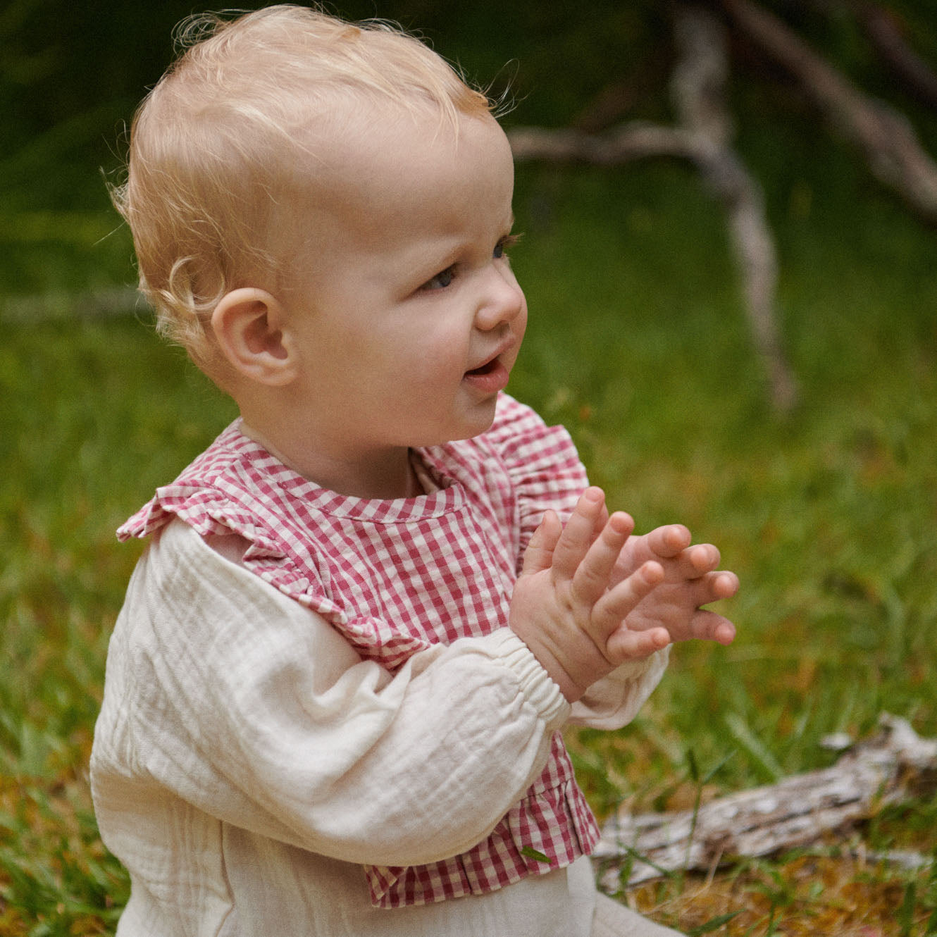 Hetty Ruffle Bib - Jam Check