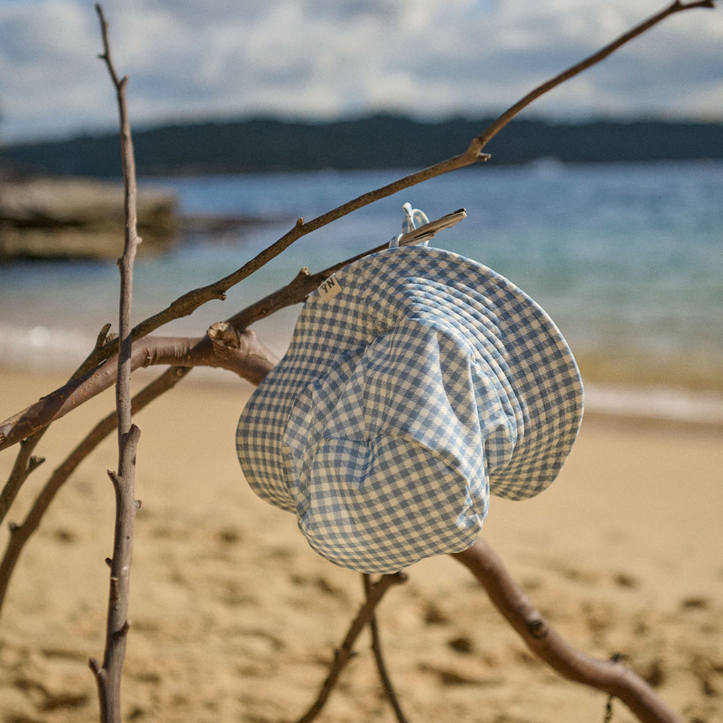 Splash Sunhat - Blue Gingham