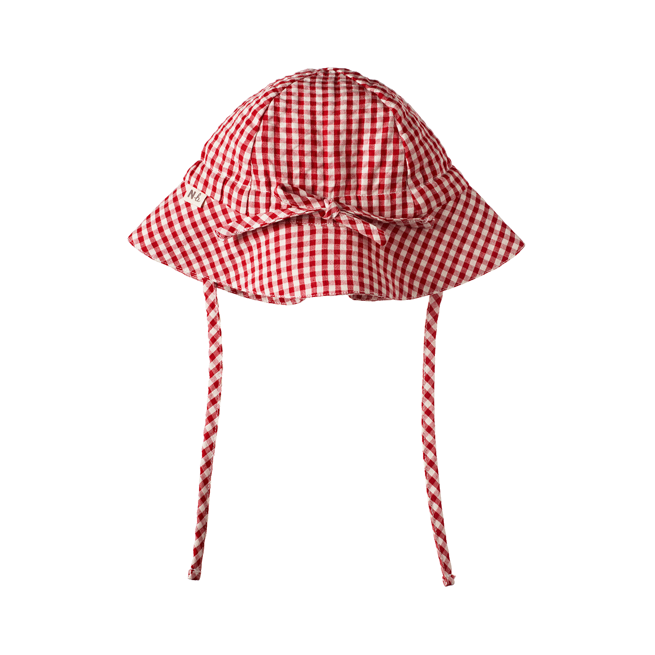 Nature Baby Gingham Sunhat - Red Check