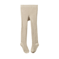 Organic Cotton Tights - Oatmeal Marl