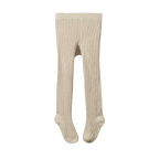 Organic Cotton Tights - Oatmeal Marl