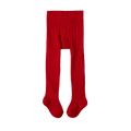 Organic Cotton Tights - Raspberry Red