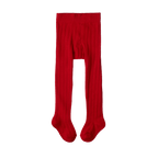 Organic Cotton Tights - Raspberry Red