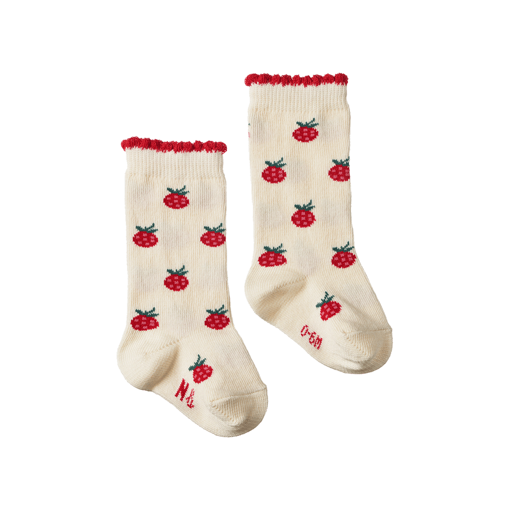 Nature Baby Organic Cotton Socks - Raspberries