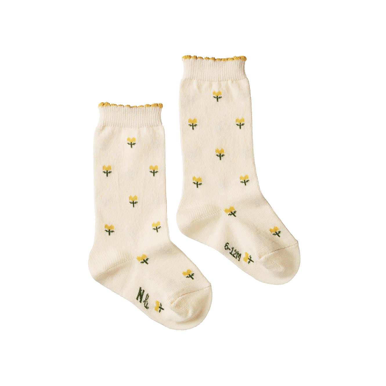 Nature Baby Organic Cotton Socks - Tulips