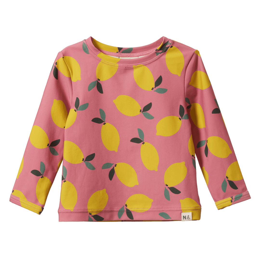 Nature Baby Splash Top - Lemmony Rose Print