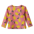 Splash Top - Lemmony Rose Print