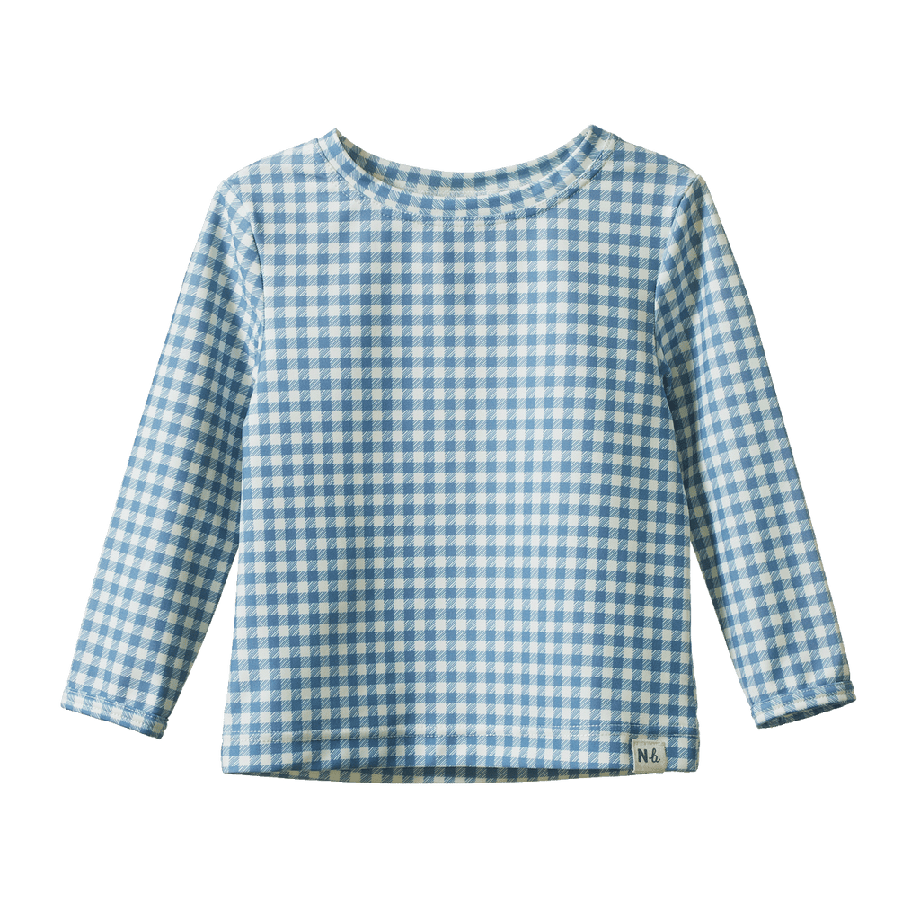 Splash Top - Blue Gingham