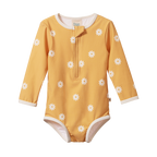 One Piece Bathing Swimsuit - Chamomile Sunshine Print