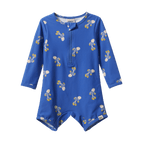 One Piece Bathing Trunks - Fish Fable Blue Print