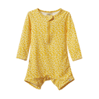 One Piece Bathing Trunks - Kitchen Garden Freesia Print