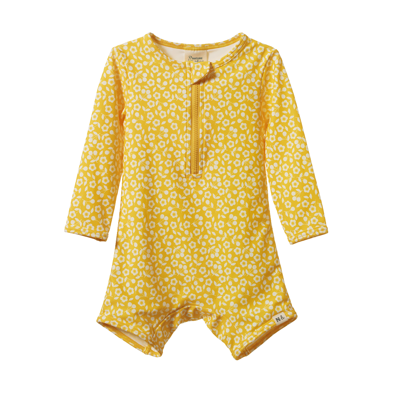 One Piece Bathing Trunks - Kitchen Garden Freesia Print