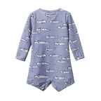 One Piece Bathing Trunks - South Seas Blue Print