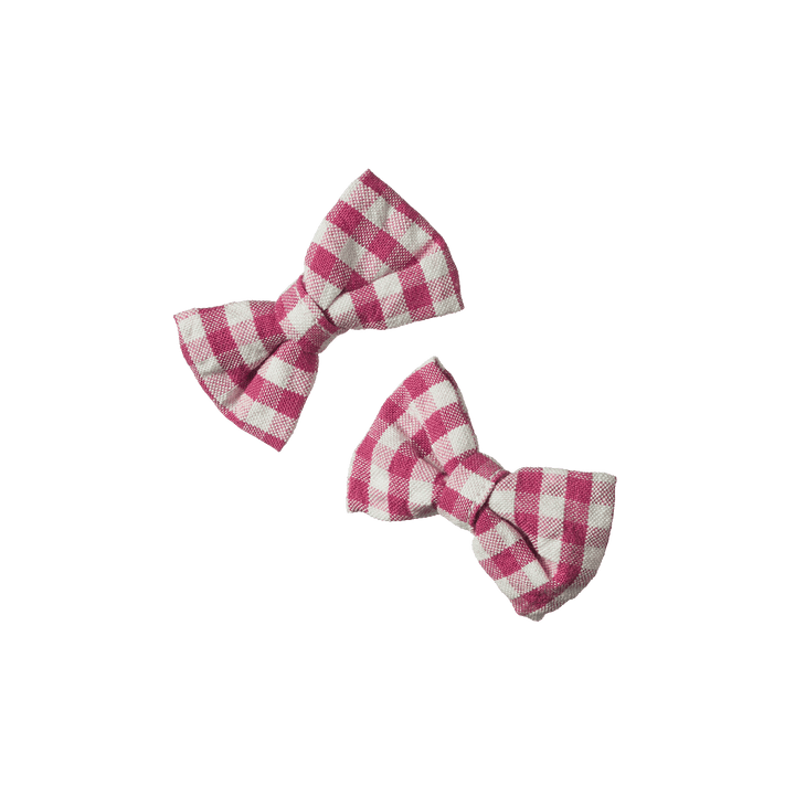 Nature Baby Bow Hair Clips 2 Pack - Jam Check