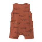 Nature Baby Camper Suit - Crocodile Print
