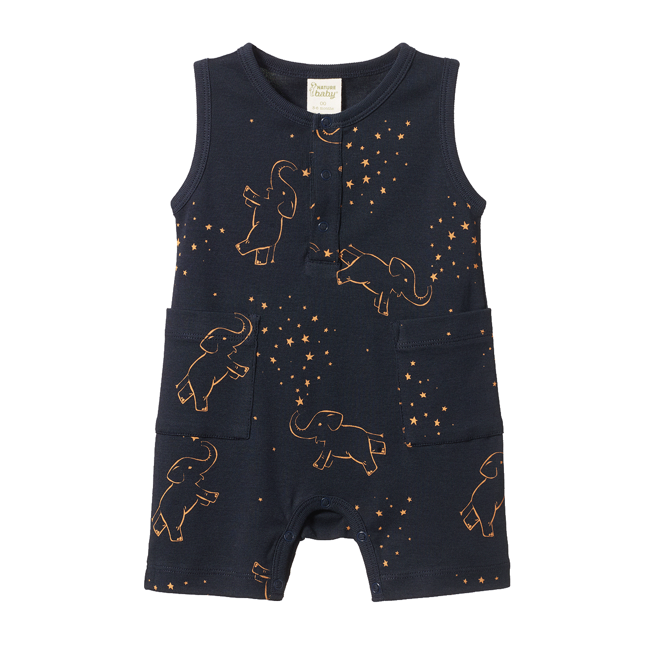 Nature Baby Camper Suit - Fairground Navy Print