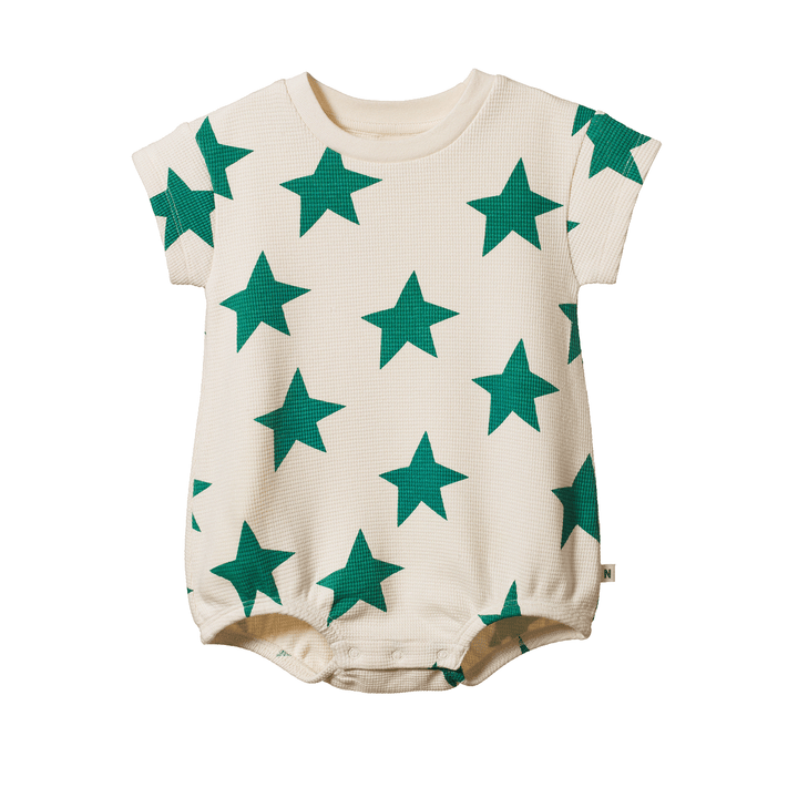 Nature Baby Juno Romper Waffle - Magic Print