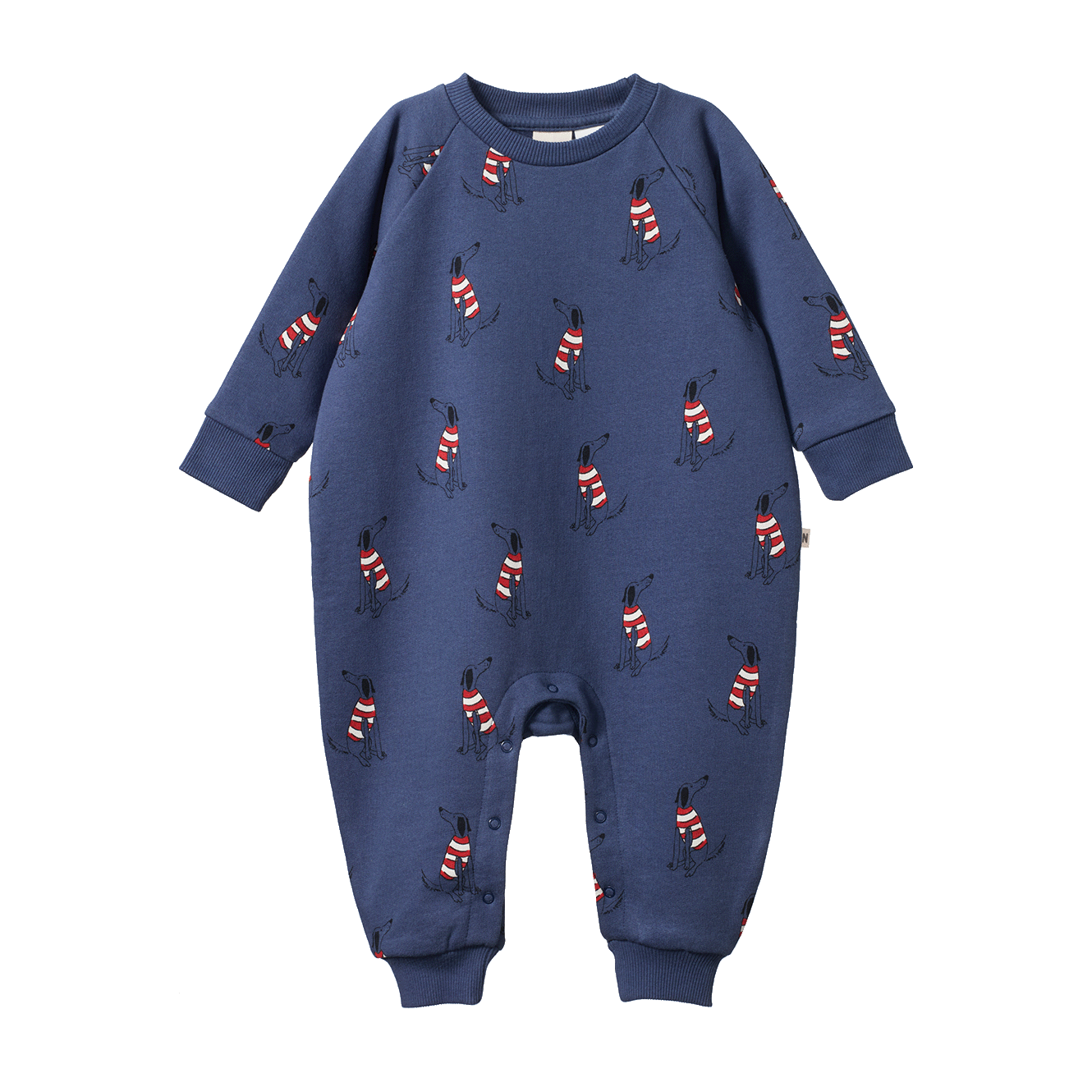 Long Sleeve Juno Romper - Best Friend Indigo Print