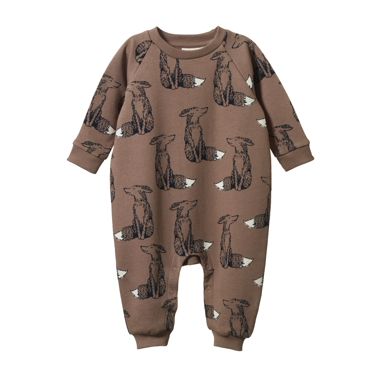 Nature Baby Long Sleeve Juno Romper - Foxy Cub Print